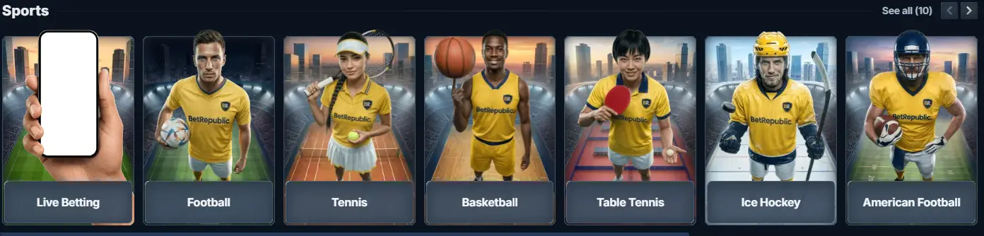 betrepublic casino sports